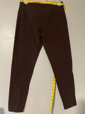 🌰Suave Women’s Solid Brown Stretch Leggings